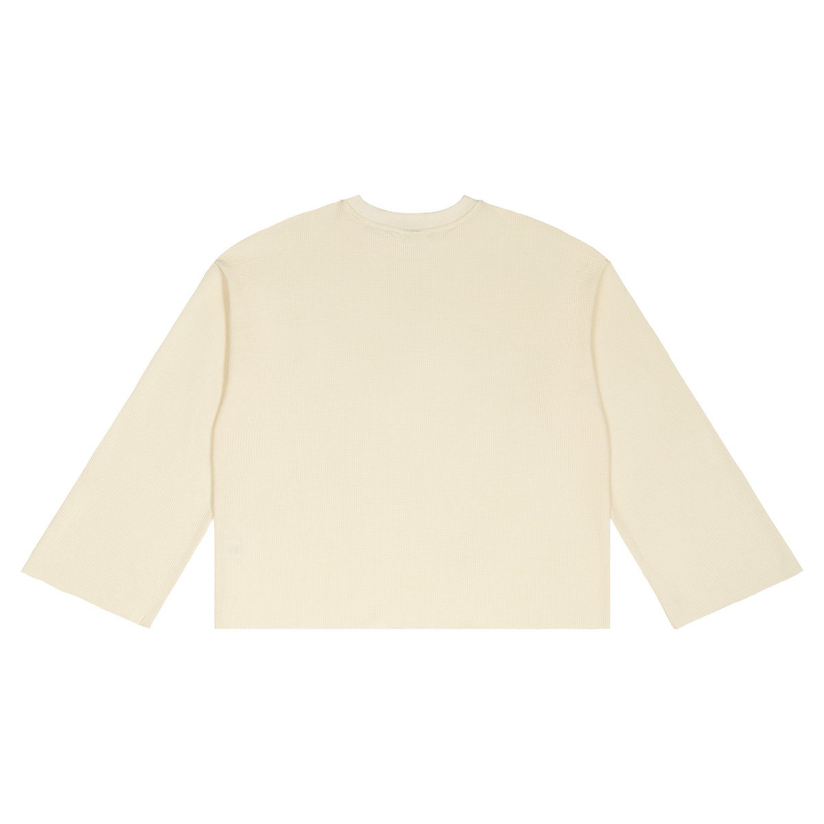 FA$HUN Waffle Raw Edge Long Sleeve