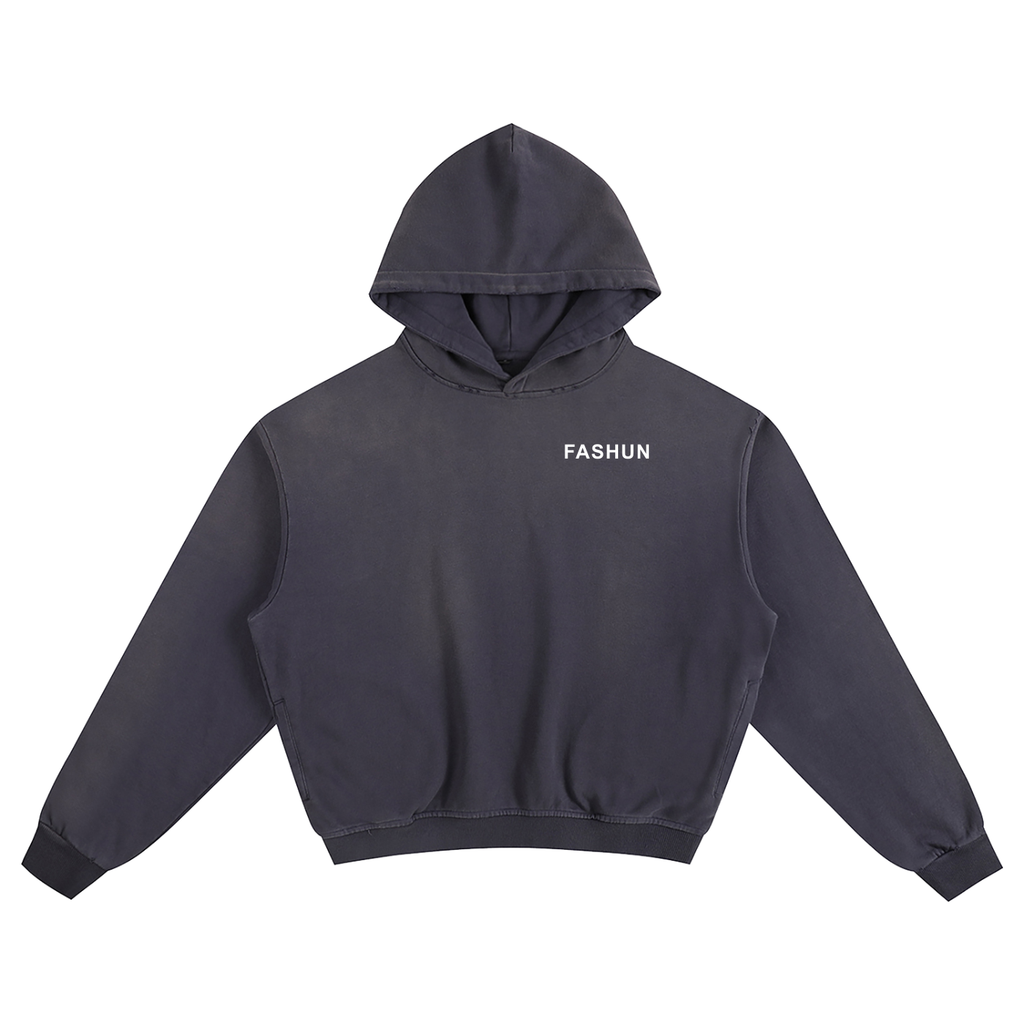 FASHUN Washed Boxy Hoodie