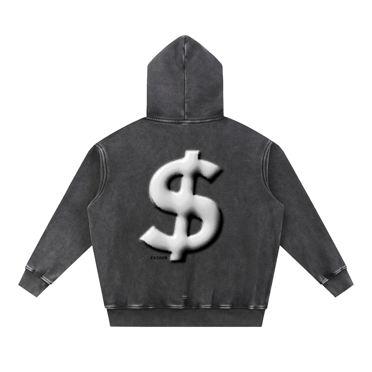 FA$HUN Snow Wash Oversized Hoodie