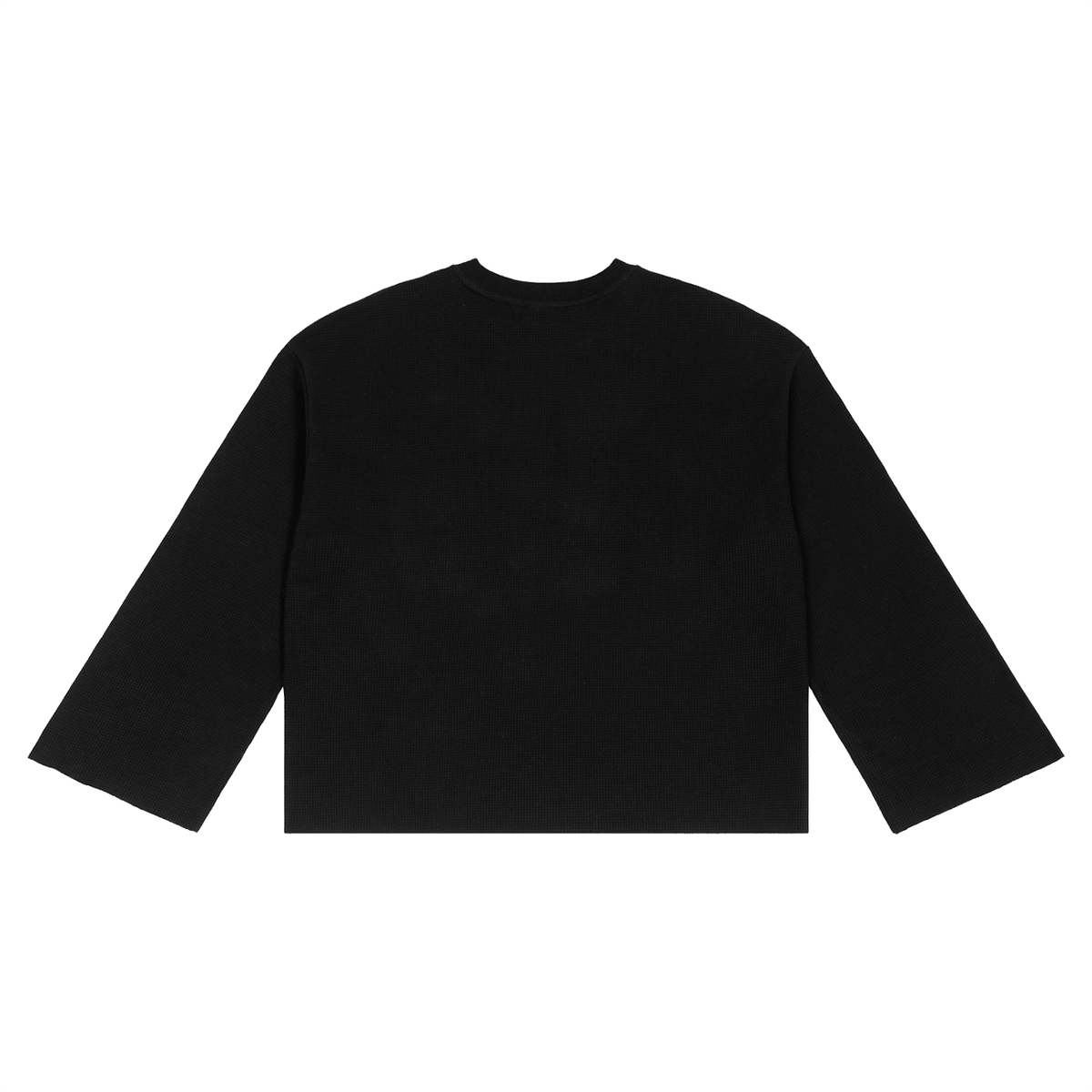 FA$HUN Waffle Raw Edge Long Sleeve