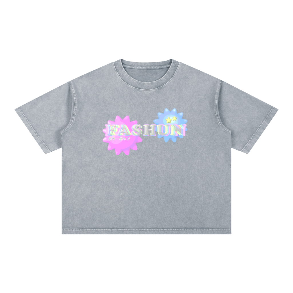 FASHUN - COLORPOP Grey Tee