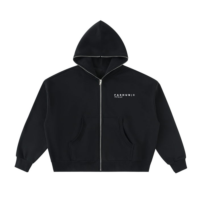 FASHUN Fleeced Full-Zip Hoodie